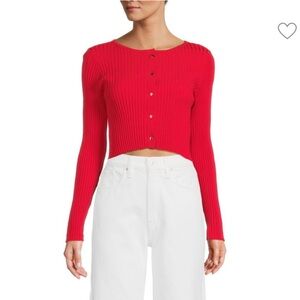Solid & Striped The Fleur Cropped Cardigan Size Small NWT